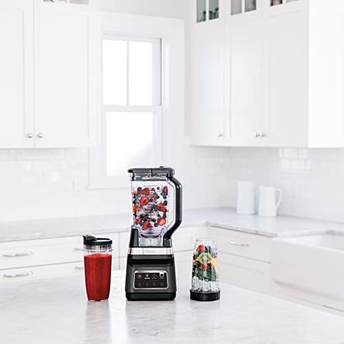 Ninja DB751A Pro Plus DUO Blender, 1400W, Auto-IQ, 3 Modes: Smoothies, Frozen Drinks, 72oz Pitcher, 2x24oz Cups, Pro Blades, Black/Stainless - Image 3