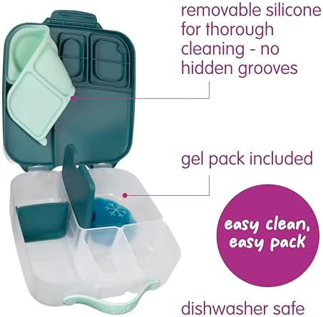 Lunch Box, 8.5 Cup Bento Box for All Ages, Snack Box, Food Containers