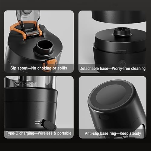 Electric Protein Shaker Bottle, 22oz, 7500RPM, USB-C Rechargeable - Image 5