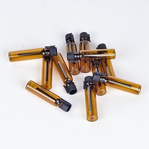 100 Dropper Bottles 2ML and10 Funnels Amber Glass Mini Small Empty Perfume Sample Bottles with Black Caps for Aromatherapy, Perfume Samples, Travel Size Liquid Storage - Image 5