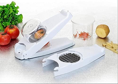 Vegetable Chopper Pro Onion Chopper Slicer Dicer Cutter Food Processor Mandoline Slicer Vegetable Dicer Manual Food Choppers And Dicers Cheese Shredder White - Image 4