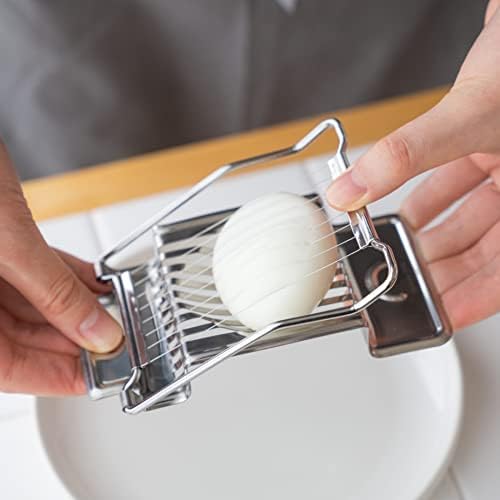 Stainless steel egg slicer