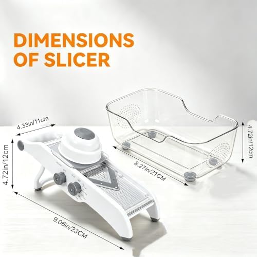 5-Speed Adjustable Manual Lemon Slicer with Hand Guard, Container & Blade - Image 2