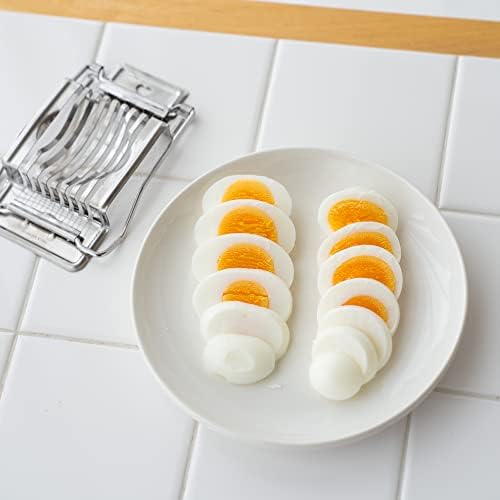 Stainless steel egg slicer