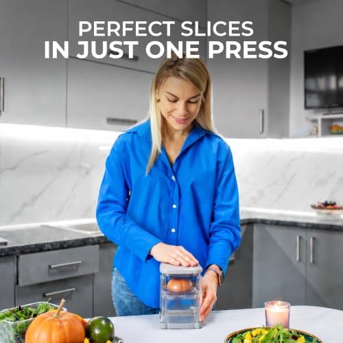 French Fry Cutter, 4-in-1 Stainless Steel Blade Potato Slicer & Dicer, French Fries Cutter, Vegetable Chopper, Onion Cutter, Manual Chopper - Image 4