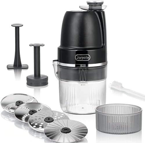 4-Discs Electric Grater, Potato Masher for Creamy Puree, 200W