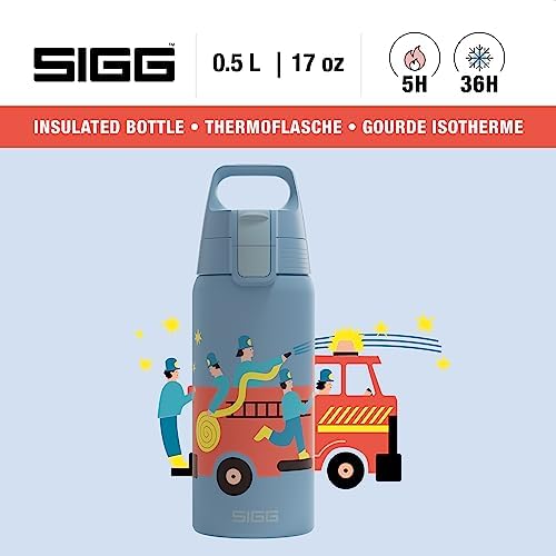 Insulated Kids Bottle - Shield One Therm - For Carbonated Beverages - Dishwasher Safe - Stainless Steel - 17 Oz