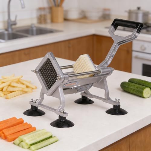 Hakka French Fry Cutter, Commercial Vegetable Chopper Potato Slicer Stainless Steel French Fries Machine with Suction Feet for Patatoes/Carrots/Cucumbers, including 3 Blades(1/4", 3/8",1/2") - Image 5