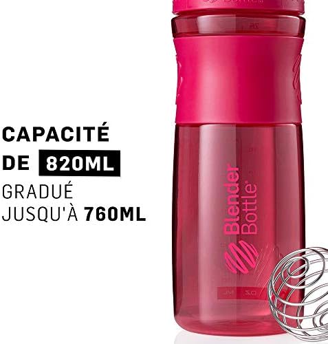 BlenderBottle SportMixer Tritan Grip Shaker Bottle, Pink/Pink, 28-Ounce - Image 3