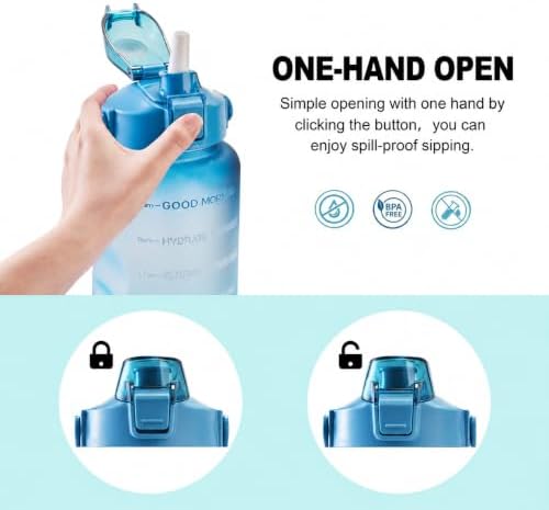 64oz Water Bottle with Time Marker