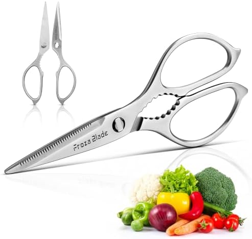 Small Kitchen Scissors, Come Apart Kitchen Shears All Purpose for Food