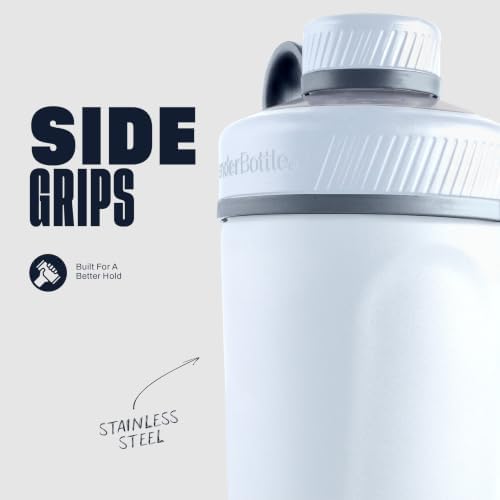 BlenderBottle Radian Stainless Steel Shaker Bottle 26 oz White - Image 4