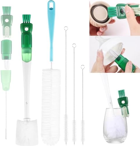 OUTXE 5 Pack Bottle Brush Cleaning Set, 5-in-1 Cup Cleaner Brush by OUTXE