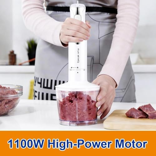 1100W 5-in-1 Immersion Handheld Blender White - Image 6