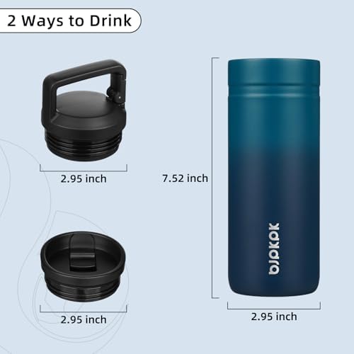 BJPKPK 20 oz Insulated Travel Water Bottle, Coffee Tumbler Stainless Steel - Image 4