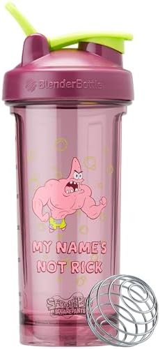 BlenderBottle SpongeBob ProSeries Tritan Shaker Bottle 28 oz Red by BlenderBottle