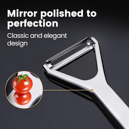 Vegetable Peeler, Ultra Sharp Blade, Stainless Steel Y Peeler