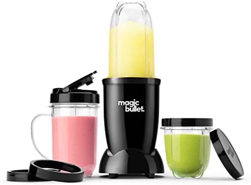 magic bullet Blender, Small, Black, 11 Piece Set, Pack of 2 by magicbullet%C2%AE