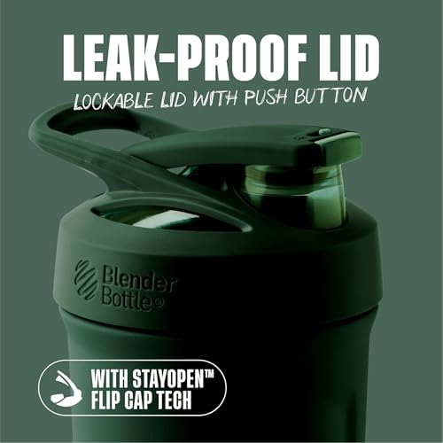 Sport Flip Stainless Steel Shaker Bottle 24 oz Green