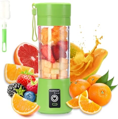 Portable Blender, Electric USB Mini Juicer Blender For Shakes and Smoothies by DoubleCare