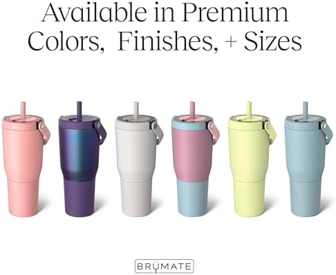 BrüMate Resa 35oz 100% Leakproof Travel Tumbler with Handle & Straw | Flexible SoftSip Straw | Silicone Sleeve for Durability | Stainless Steel | Cup Holder & Travel Friendly Water Bottle | (Kiwi) - Image 3