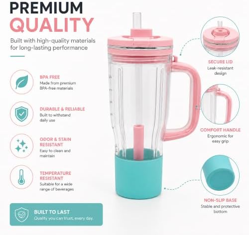 26oz Travel Cup with Lid for Ninja BlendBOSS Personal Blender - Image 5