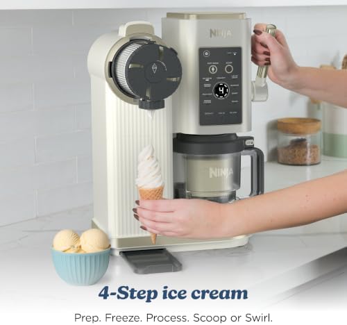 Ninja Creami Scoop&Swirl Ice Cream Maker Amazon Exclusive Bone & Champagne - Image 7