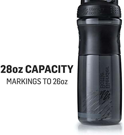 BlenderBottle SportMixer Tritan Grip Shaker Bottle, Purple/White, 28-Ounce - Image 2