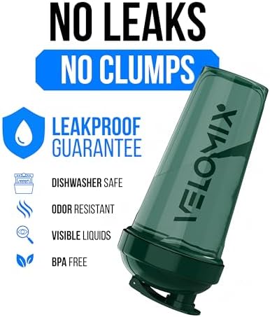 VELOMIX 6 Pack 28oz Shaker Cups for Protein Shakes,Orange to Green - Image 2