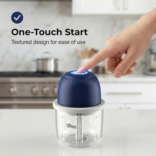 Electric Garlic Chopper, Portable Mini Food Processor, Upgrade Cordless Chopper for Home Cooking, Rechargeable Onion Chopper for Kitchen Users (2) - Image 4