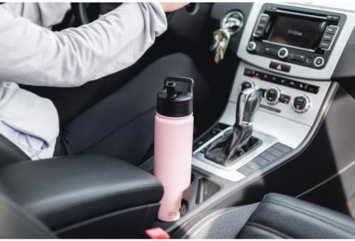 Simple Modern Insulated Water Bottle with Straw | 22oz | Beige