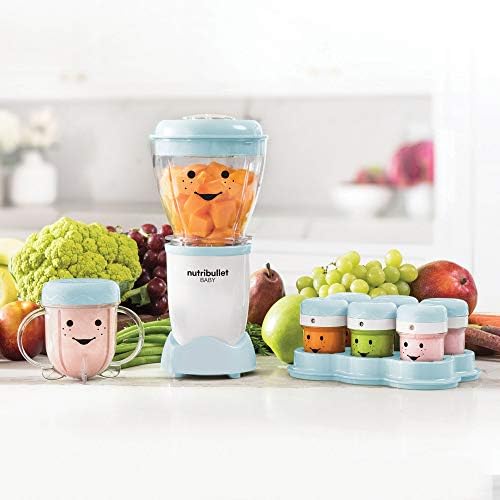 NutriBullet NBY-50100 Baby Complete Food-Making System, 32-Oz, White, Blue, Clear - Image 2