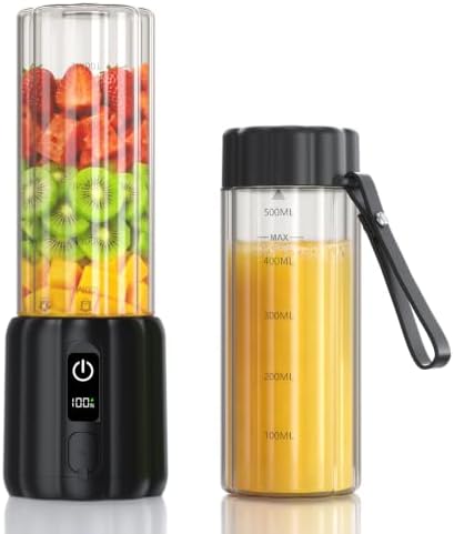 COKUNST Portable Blender, Small Smoothie Blender with LED Display, Black by COKUNST