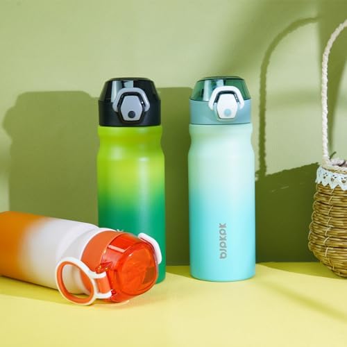 BJPKPK 18 oz Water Bottle with Straw & Handle, Insulated Stainless Flask - Image 5