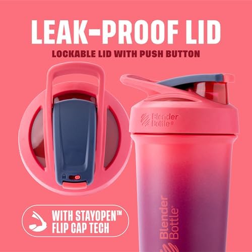 BlenderBottle Sport Sleek Stainless Steel Shaker Bottle 25 oz Sangria Ombre - Image 2