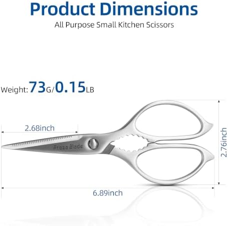 Small Kitchen Scissors, Come Apart Kitchen Shears All Purpose for Food