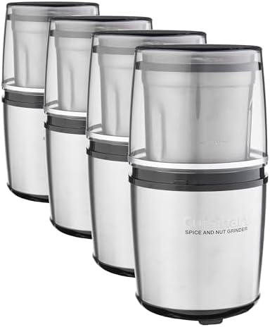 Cuisinart SG-10 Electric Spice-and-Nut Grinder,Stainless/Black,Mini,(Pack of 4) by Cuisinart