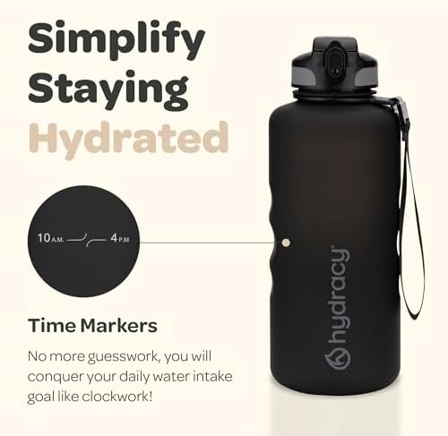 2L Large Water Bottle, Shatterproof, BPA Free Tritan Plastic, Leakproof, Zero Condensation, With Detachable Carry Strap, Spillproof Lid, Convenient Silicon Spout, Ideal for Gym, Yoga