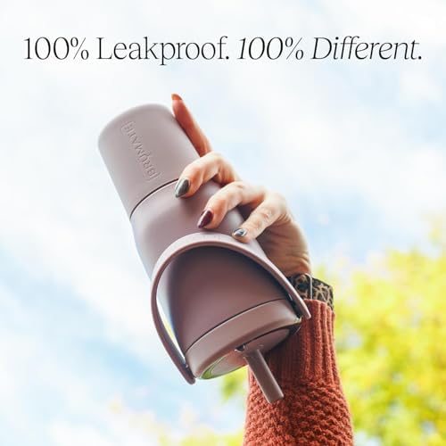 BrüMate Resa 25oz 100% Leakproof Travel Tumbler w/Handle & Straw | Flexible SoftSip Straw | Silicone Sleeve for Durability | Stainless Steel | Cup Holder & Travel Friendly Water Bottle (Glacier) - Image 5