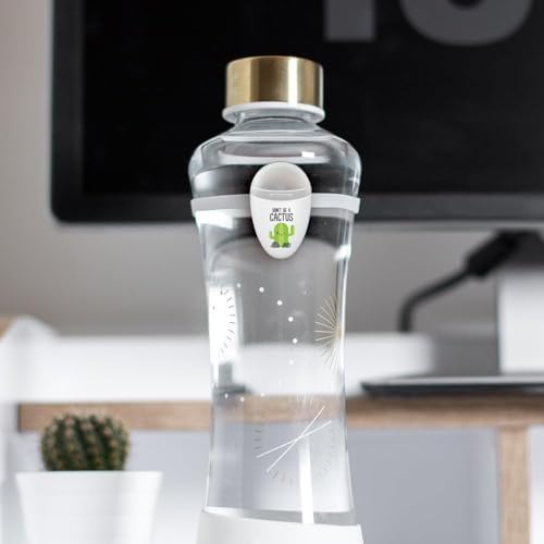 Drink Water Reminder, Smart Light for Water Bottle, Fits Most Bottles, Lights Up when Time to Drink, Hidrate Smart Water Bottle Reminder to Drink, Smart Hydration Reminder, Water Tracker - CACTUS