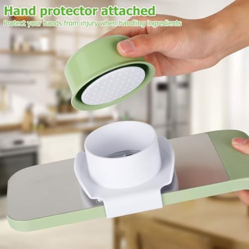 Multifunction Vegetable Cutter, Adjustable 5-in-1 Vegetables Chopper, Mandoline Slicer for Vegetables, Multi-Purpose Kitchen Gadgets Slicer Cuts Set(C) - Image 5