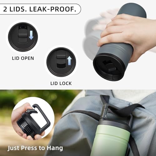 BJPKPK 20 oz Insulated Travel Water Bottle, Coffee Tumbler Stainless Steel - Image 6