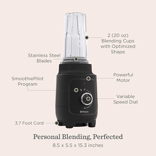 Vitamix Nano Personal Blender with SmoothiePilot Technology, White - Image 3