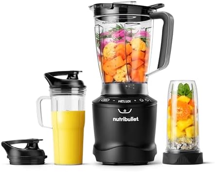 nutribullet® SmartSense Blender Combo, 1400 Watts, Matte Black, NBF50700AK by Unknown