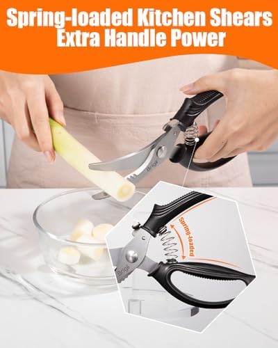 Kitchen Shears, Heavy Duty Poultry Shears, Stainless Steel Scissors