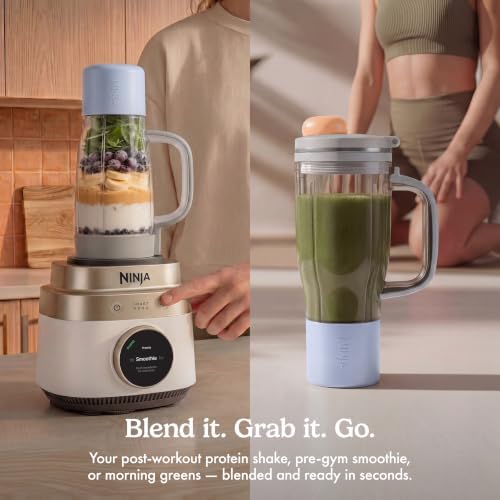 Ninja CrushBOSS 2-in-1 Blender & Tumbler, Amazon Exclusive Bone & Champagne - Image 3