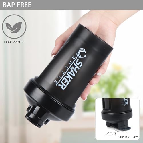 400ml Protein Shaker Bottle,Gym Small Shakes Cup with Mixing Ball - Image 5