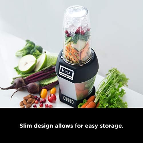 Ninja BL450C, Nutri Pro Personal Blender For Juices, Shakes & Smoothies, 18 and 24 Oz cups, Black/Silver, 900W (Canadian Version) - Image 3