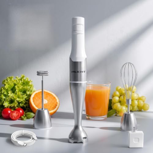 Cordless Immersion Blender, 3-in-1, Smart Control, Low Noise by HILICHT