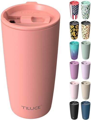 TILUCK 20 oz Insulated Coffee Tumbler with BPA-Free Lid by TILUCKBringsGoodLuck